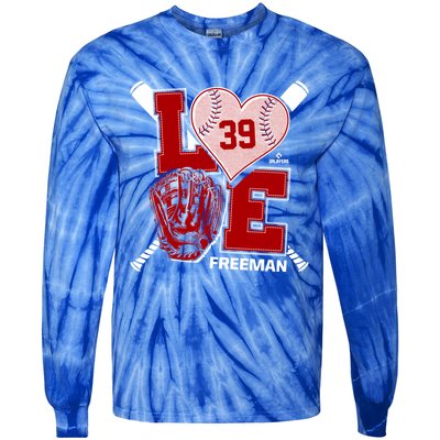 Sam Free Is Love Washington Baseball Fan Valentines Day Gift Tie-Dye Long Sleeve Shirt