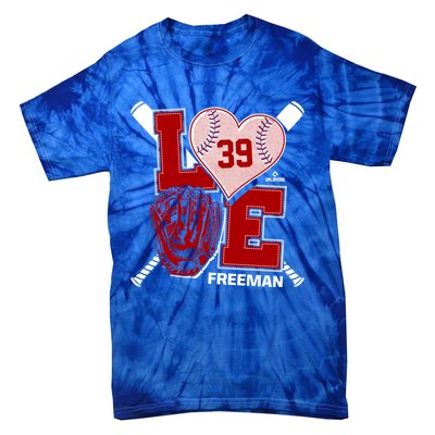 Sam Free Is Love Washington Baseball Fan Valentines Day Gift Tie-Dye T-Shirt