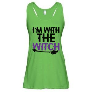 Sarcastic Funny Im With The Witch Halloween Couples Gift Ladies Essential Flowy Tank