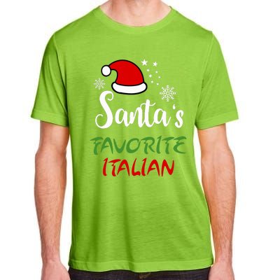 Santas Favorite Italian Funny Santa Hat Christmas Gift Adult ChromaSoft Performance T-Shirt