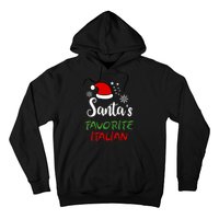 Santas Favorite Italian Funny Santa Hat Christmas Gift Hoodie