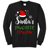 Santas Favorite Italian Funny Santa Hat Christmas Gift Sweatshirt