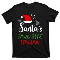 Santas Favorite Italian Funny Santa Hat Christmas Gift T-Shirt