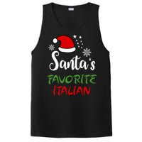 Santas Favorite Italian Funny Santa Hat Christmas Gift PosiCharge Competitor Tank