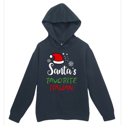 Santas Favorite Italian Funny Santa Hat Christmas Gift Urban Pullover Hoodie