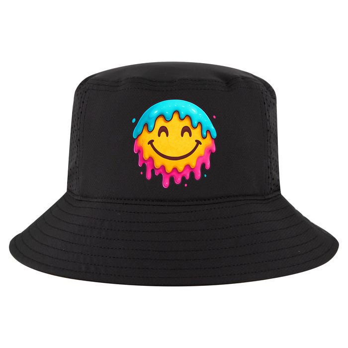 Smile Face Ice-Cream Drip Cool Comfort Performance Bucket Hat