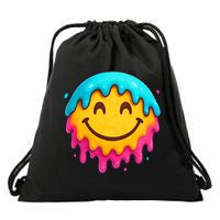 Smile Face Ice-Cream Drip Drawstring Bag