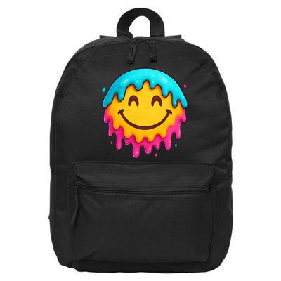 Smile Face Ice-Cream Drip 16 in Basic Backpack