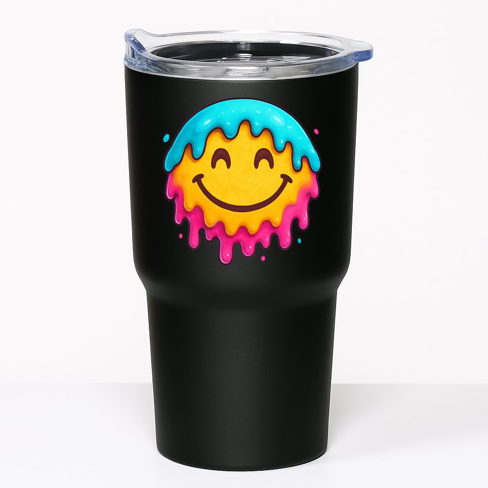 Smile Face Ice-Cream Drip Tumbler