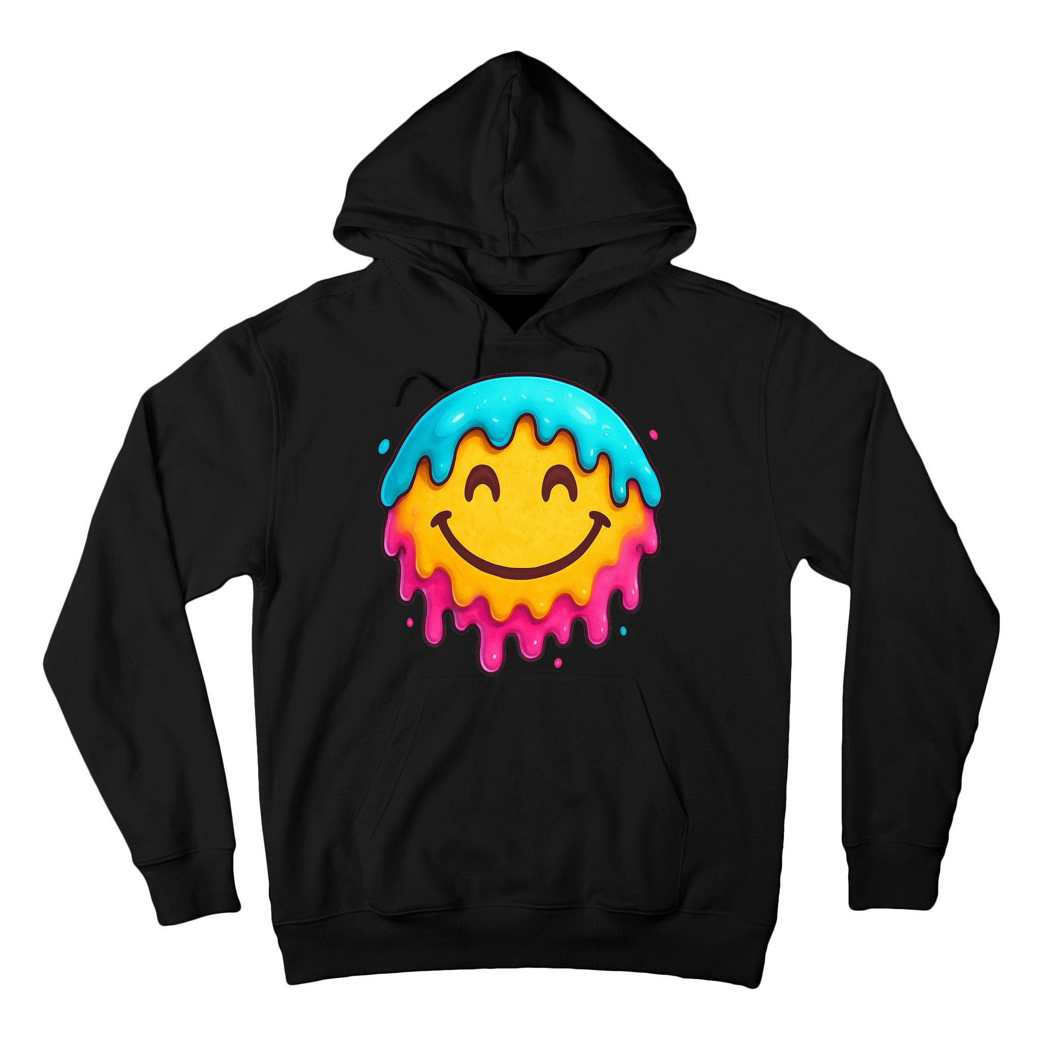 Smile Face Ice-Cream Drip Tall Hoodie