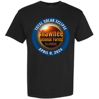 Shawnee Forest Illinois IL Total Solar Eclipse 2024 Garment-Dyed Heavyweight T-Shirt