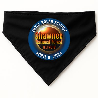 Shawnee Forest Illinois IL Total Solar Eclipse 2024 USA-Made Doggie Bandana