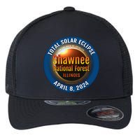 Shawnee Forest Illinois IL Total Solar Eclipse 2024 Flexfit Unipanel Trucker Cap