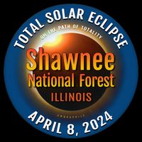 Shawnee Forest Illinois IL Total Solar Eclipse 2024 Flexfit Unipanel Trucker Cap