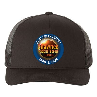 Shawnee Forest Illinois IL Total Solar Eclipse 2024 Yupoong Adult 5-Panel Trucker Hat