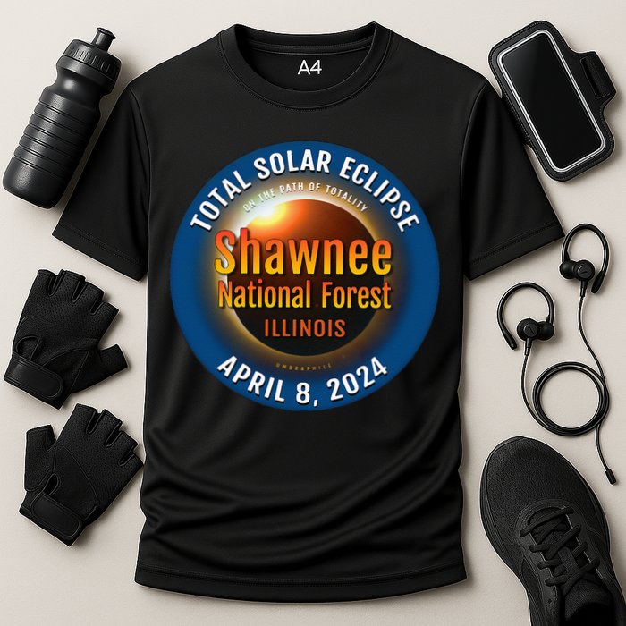 Shawnee Forest Illinois IL Total Solar Eclipse 2024 Performance Shirt