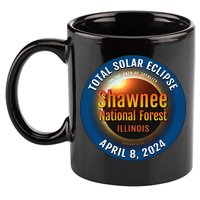 Shawnee Forest Illinois IL Total Solar Eclipse 2024 11oz C Handle Ceramic Mug