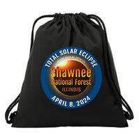 Shawnee Forest Illinois IL Total Solar Eclipse 2024 Drawstring Bag