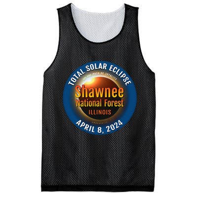 Shawnee Forest Illinois IL Total Solar Eclipse 2024 Mesh Reversible Basketball Jersey Tank