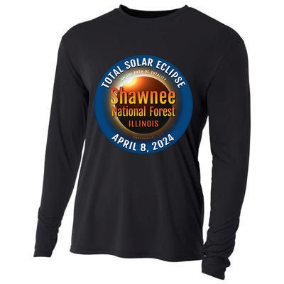 Shawnee Forest Illinois IL Total Solar Eclipse 2024 Cooling Performance Long Sleeve Crew