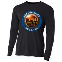 Shawnee Forest Illinois IL Total Solar Eclipse 2024 Cooling Performance Long Sleeve Crew