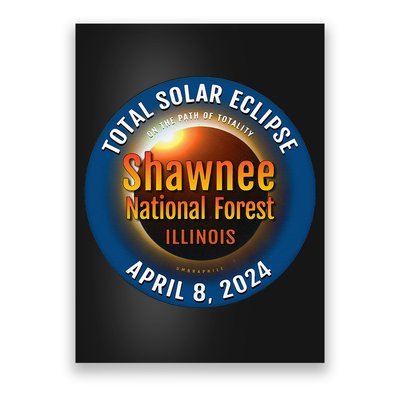 Shawnee Forest Illinois IL Total Solar Eclipse 2024 Poster