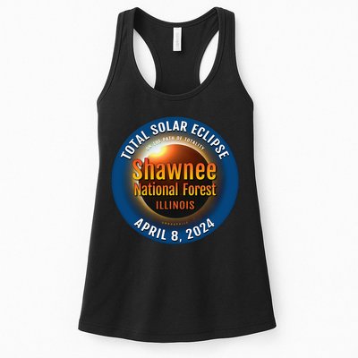 Shawnee Forest Illinois IL Total Solar Eclipse 2024 Womens Tank Top