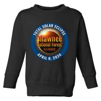 Shawnee Forest Illinois IL Total Solar Eclipse 2024 Toddler Sweatshirt