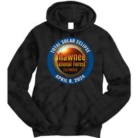 Shawnee Forest Illinois IL Total Solar Eclipse 2024 Tie Dye Hoodie