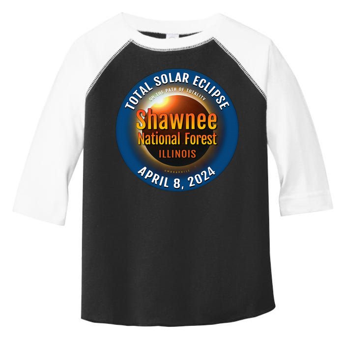 Shawnee Forest Illinois IL Total Solar Eclipse 2024 Toddler Fine Jersey T-Shirt