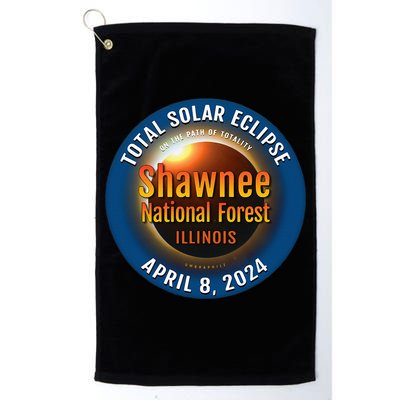 Shawnee Forest Illinois IL Total Solar Eclipse 2024 Golf Towel
