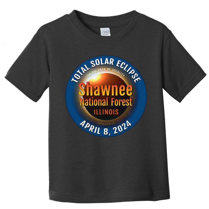 Shawnee Forest Illinois IL Total Solar Eclipse 2024 Toddler T-Shirt