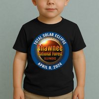 Shawnee Forest Illinois IL Total Solar Eclipse 2024 Toddler T-Shirt