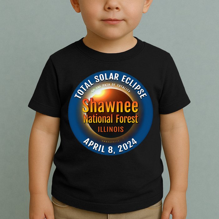 Shawnee Forest Illinois IL Total Solar Eclipse 2024 Toddler T-Shirt