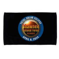 Shawnee Forest Illinois IL Total Solar Eclipse 2024 Microfiber Hand Towel