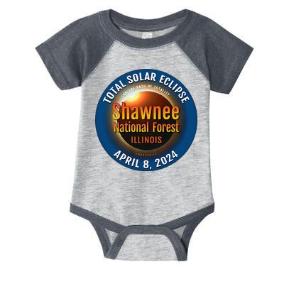 Shawnee Forest Illinois IL Total Solar Eclipse 2024 Infant Baby Jersey Bodysuit