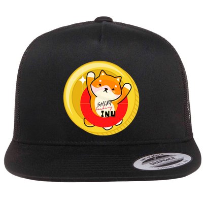 Shiba Fcking Inu Flat Bill Trucker Hat