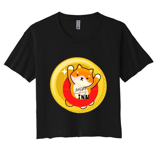 Shiba Fcking Inu Women's Crop Top Tee