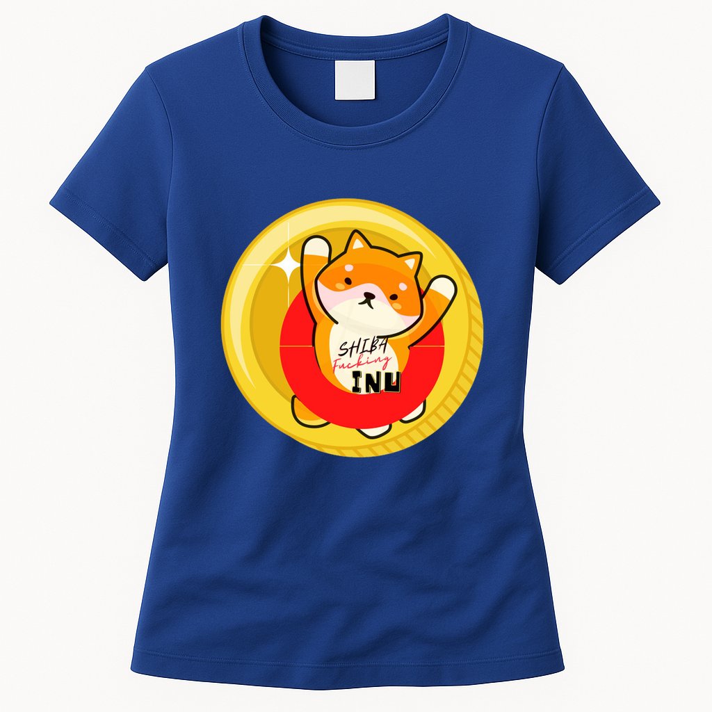 Shiba Fcking Inu Womens T-Shirt