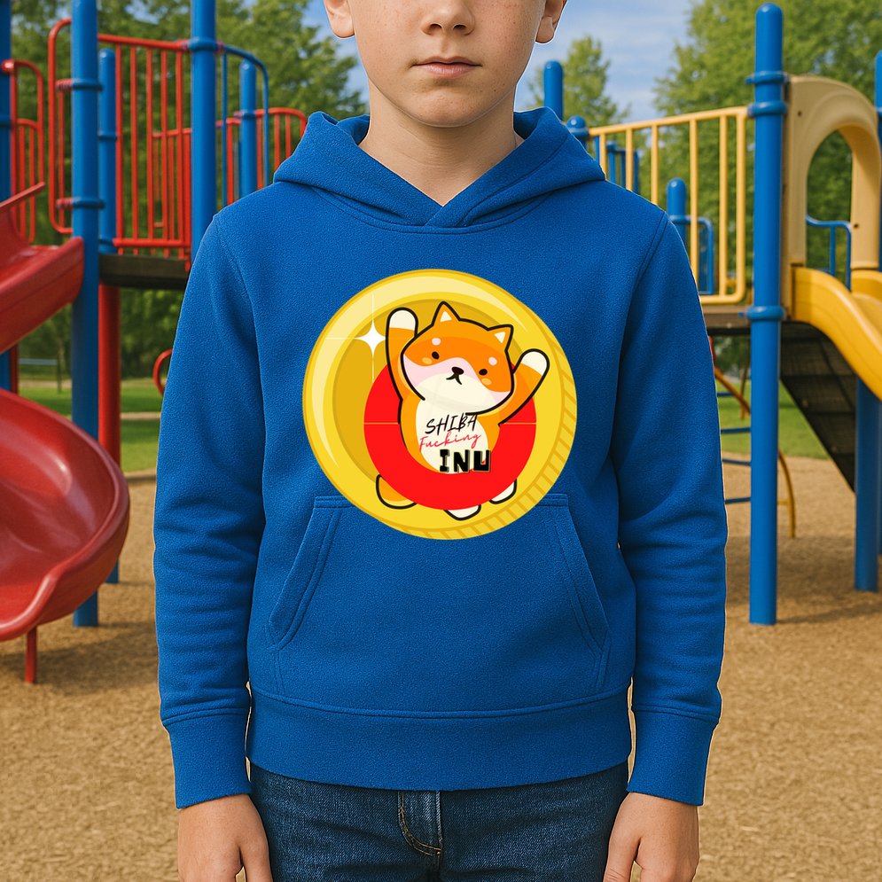 Shiba Fcking Inu Kids Hoodie