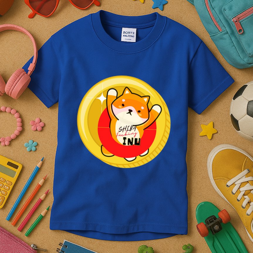 Shiba Fcking Inu Kids T-Shirt