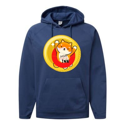 Shiba Fcking Inu Performance Fleece Hoodie