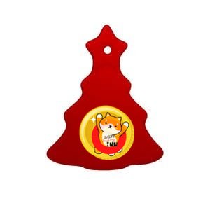 Shiba Fcking Inu Ceramic Tree Ornament