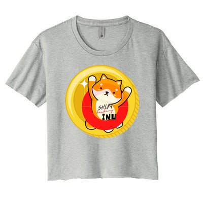 Shiba Fcking Inu Women's Crop Top Tee