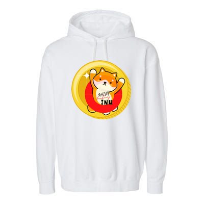 Shiba Fcking Inu Garment-Dyed Fleece Hoodie