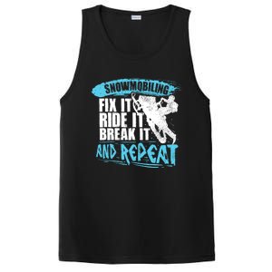 Snowmobiling Fix It Ride It Break It And Repeat Snowmobile PosiCharge Competitor Tank