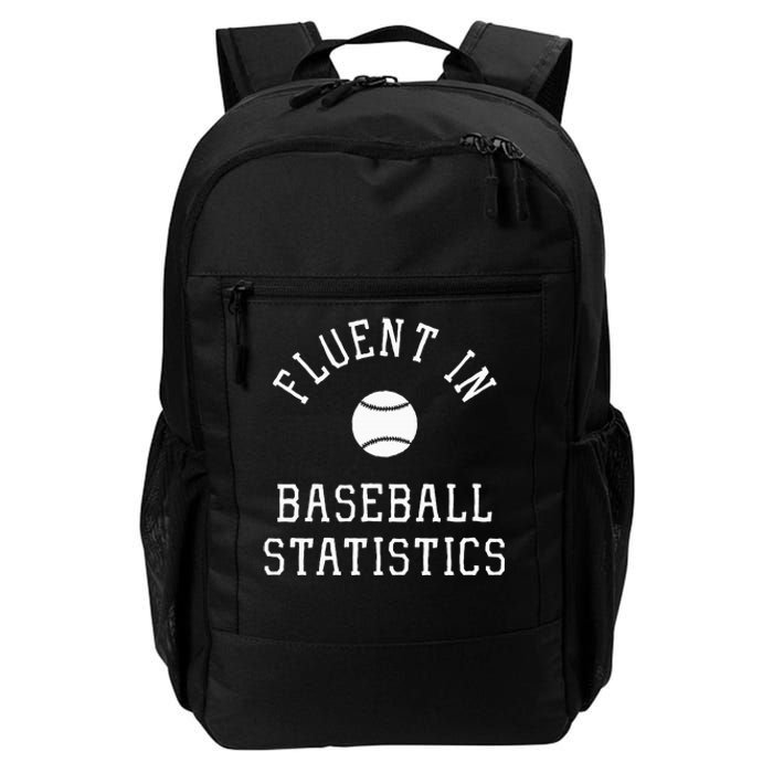 Sabermetric Fluent In Baseball Statistics Sport Data Analyst Daily Commute Backpack