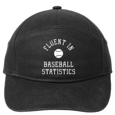 Sabermetric Fluent In Baseball Statistics Sport Data Analyst 7-Panel Snapback Hat