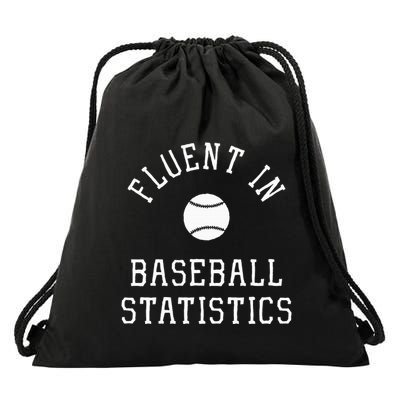 Sabermetric Fluent In Baseball Statistics Sport Data Analyst Drawstring Bag