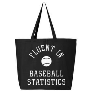 Sabermetric Fluent In Baseball Statistics Sport Data Analyst 25L Jumbo Tote